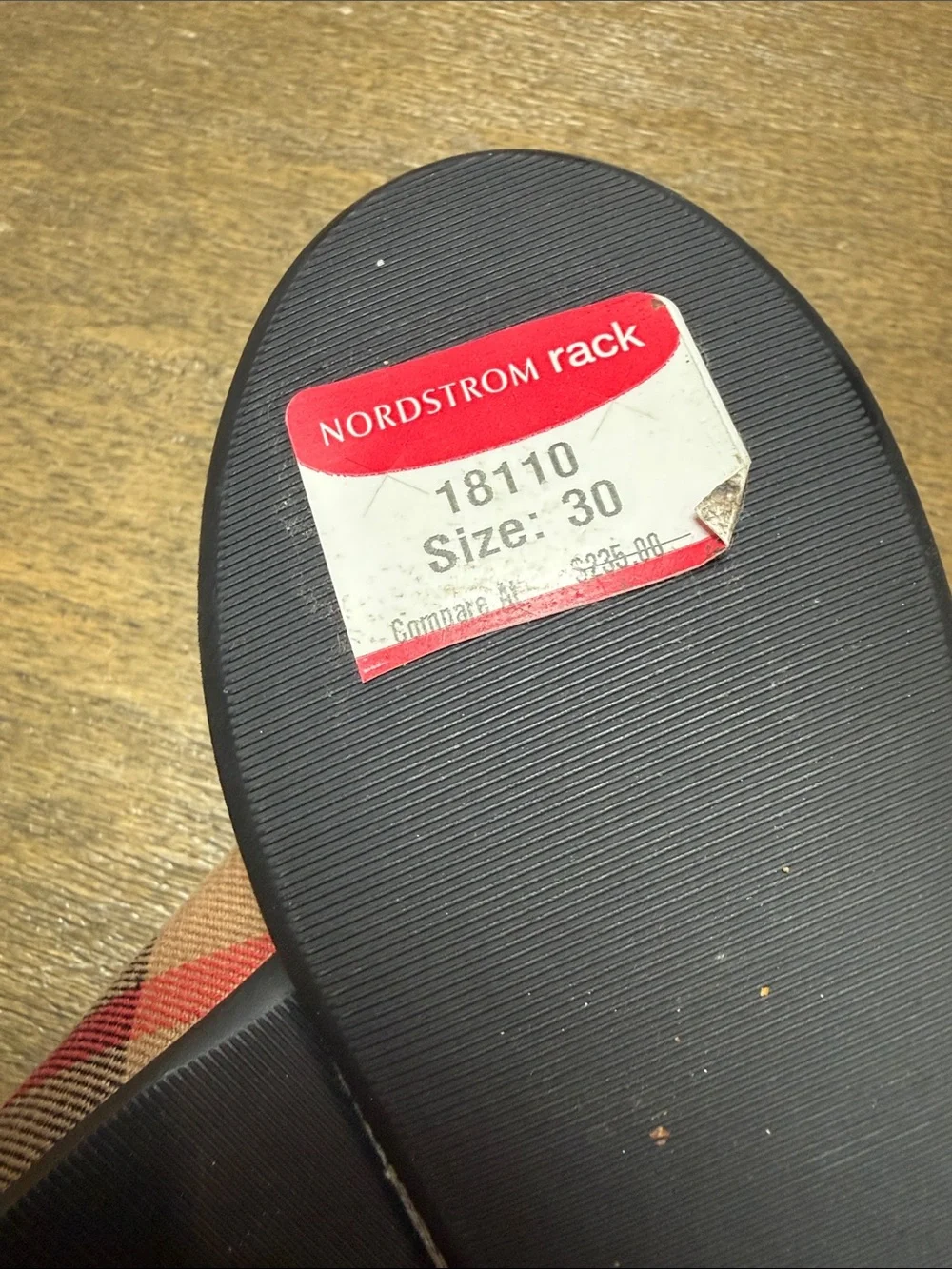 Burberry Girl's Size 30 Check Patterned Round Toe Ballet Flats NWT Made in Italy